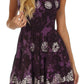 Sakkas Azura Gypsy Boho Peasant Batik Dress