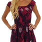 Sakkas Azura Gypsy Boho Peasant Batik Dress