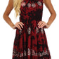 Sakkas Azura Gypsy Boho Peasant Batik Dress