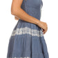 Olivia Gypsy Boho Peasant Batik Dress
