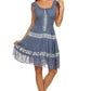 Olivia Gypsy Boho Peasant Batik Dress