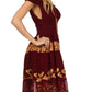 Olivia Gypsy Boho Peasant Batik Dress