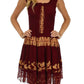 Olivia Gypsy Boho Peasant Batik Dress