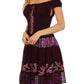 Olivia Gypsy Boho Peasant Batik Dress