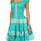 Olivia Gypsy Boho Peasant Batik Dress