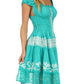 Olivia Gypsy Boho Peasant Batik Dress