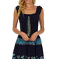 Olivia Gypsy Boho Peasant Batik Dress