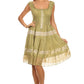 Olivia Gypsy Boho Peasant Batik Dress