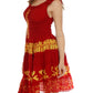 Olivia Gypsy Boho Peasant Batik Dress