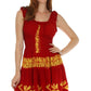 Olivia Gypsy Boho Peasant Batik Dress