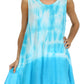 Sakkas Star Dancer Caftan Tank Hi Lo Dress / Cover Up