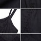 Sakkas Rayon Embroidered Stonewashed Adjustable Spaghetti Straps Long Dress