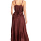 Sakkas Rayon Embroidered Stonewashed Adjustable Spaghetti Straps Long Dress