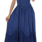 Sakkas Rayon Embroidered Stonewashed Adjustable Spaghetti Straps Long Dress