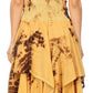 Sakkas Annabella Corset Bodice Handkerchief Hem Dress