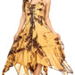 Sakkas Annabella Corset Bodice Handkerchief Hem Dress