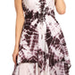 Sakkas Annabella Corset Bodice Handkerchief Hem Dress