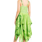 Sakkas Annabella Corset Bodice Handkerchief Hem Dress