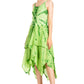 Sakkas Annabella Corset Bodice Handkerchief Hem Dress