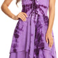 Sakkas Annabella Corset Bodice Handkerchief Hem Dress