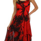 Sakkas Annabella Corset Bodice Handkerchief Hem Dress