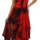 Sakkas Annabella Corset Bodice Handkerchief Hem Dress