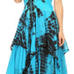 Sakkas Annabella Corset Bodice Handkerchief Hem Dress