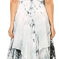 Sakkas Annabella Corset Bodice Handkerchief Hem Dress