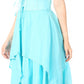 Sakkas Lady Mary Jacquard Corset Style Bodice Lightweight Handkerchief Hem Dress