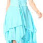 Sakkas Lady Mary Jacquard Corset Style Bodice Lightweight Handkerchief Hem Dress