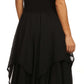 Sakkas Lady Mary Jacquard Corset Style Bodice Lightweight Handkerchief Hem Dress