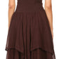 Sakkas Lady Mary Jacquard Corset Style Bodice Lightweight Handkerchief Hem Dress