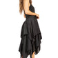 Sakkas Lady Mary Jacquard Corset Style Bodice Lightweight Handkerchief Hem Dress