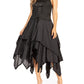 Sakkas Lady Mary Jacquard Corset Style Bodice Lightweight Handkerchief Hem Dress