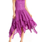 Sakkas Lady Mary Jacquard Corset Style Bodice Lightweight Handkerchief Hem Dress