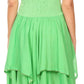 Sakkas Lady Mary Jacquard Corset Style Bodice Lightweight Handkerchief Hem Dress