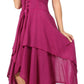 Sakkas Lady Mary Jacquard Corset Style Bodice Lightweight Handkerchief Hem Dress