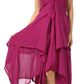 Sakkas Lady Mary Jacquard Corset Style Bodice Lightweight Handkerchief Hem Dress