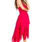 Sakkas Lady Mary Jacquard Corset Style Bodice Lightweight Handkerchief Hem Dress