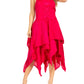Sakkas Lady Mary Jacquard Corset Style Bodice Lightweight Handkerchief Hem Dress