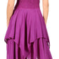 Sakkas Lady Mary Jacquard Corset Style Bodice Lightweight Handkerchief Hem Dress