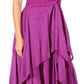 Sakkas Lady Mary Jacquard Corset Style Bodice Lightweight Handkerchief Hem Dress