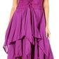 Sakkas Lady Mary Jacquard Corset Style Bodice Lightweight Handkerchief Hem Dress