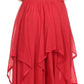 Sakkas Lady Mary Jacquard Corset Style Bodice Lightweight Handkerchief Hem Dress