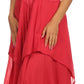 Sakkas Lady Mary Jacquard Corset Style Bodice Lightweight Handkerchief Hem Dress