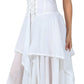 Sakkas Lady Mary Jacquard Corset Style Bodice Lightweight Handkerchief Hem Dress