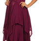 Sakkas Lady Mary Jacquard Corset Style Bodice Lightweight Handkerchief Hem Dress