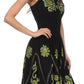 Sakkas Dharini Batik Smocked Empire Waist Dress