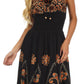 Sakkas Dharini Batik Smocked Empire Waist Dress