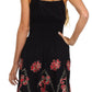 Sakkas Dharini Batik Smocked Empire Waist Dress